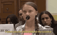 On Point Greta Thunberg GIF - On Point Greta Thunberg I Want You To Unite Behind The Science GIFs