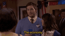 Andy Dwyer Andy And Aprils Fancy Party GIF - Andy Dwyer Andy And Aprils Fancy Party The Economy GIFs