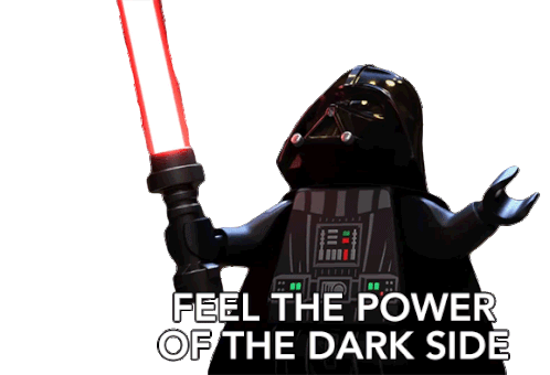 Feel The Power Of The Dark Side Darth Vader Sticker Feel The Power Of The Dark Side Darth Vader Lego Star Wars Terrifying Tales Descubre Comparte Gifs