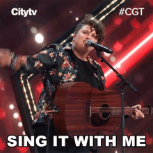 Sing It With Me Kellie Loder GIF - Sing It With Me Kellie Loder Canadas Got Talent GIFs