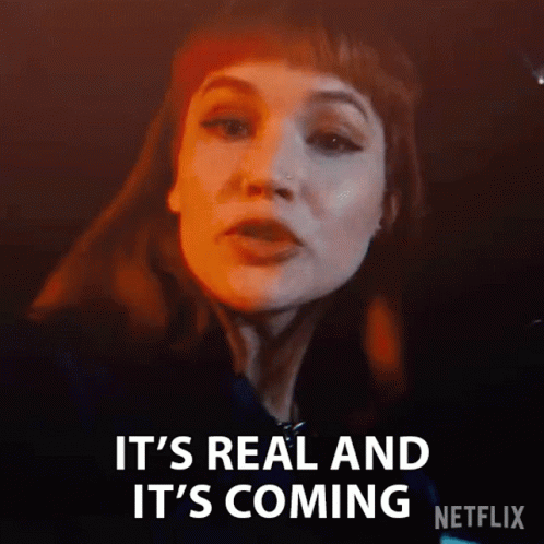 Its Real And Its Coming Kate Dibiasky GIF - Its Real And Its Coming Kate Dibiasky Jennifer Lawrence GIFs