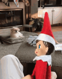Christmas Presents Elf On The Shelf GIF - Christmas Presents Elf On The Shelf Sneaky GIFs