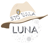Sto Sulla Luna Im On The Moon Sticker - Sto Sulla Luna Im On The Moon Hat Stickers