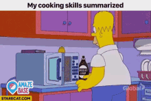 Cooking Skills Homer Simpson GIF - Cooking Skills Homer Simpson Jokes GIFs