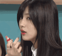 Lipstick Oh Hayoung GIF - Lipstick Lips Oh Hayoung GIFs