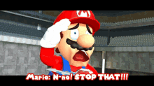 Smg4 Mario GIF - Smg4 Mario No Stop That GIFs