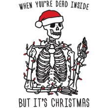 Skeleton Dead Inside GIF - Skeleton Dead Inside But Its Christmas GIFs