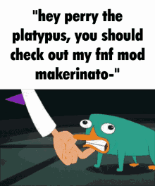 Perry The Platypus Doofenshmirtz GIF - Perry The Platypus Doofenshmirtz Fnf Mod Markerinator GIFs