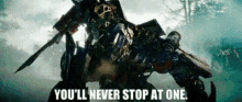 Transformers Optimus Prime GIF - Transformers Optimus Prime Youll Never Stop At One GIFs