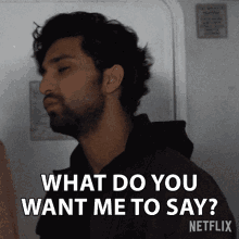 What Do You Want Me To Say Arjun Batra GIF - What Do You Want Me To Say Arjun Batra Resident Evil GIFs