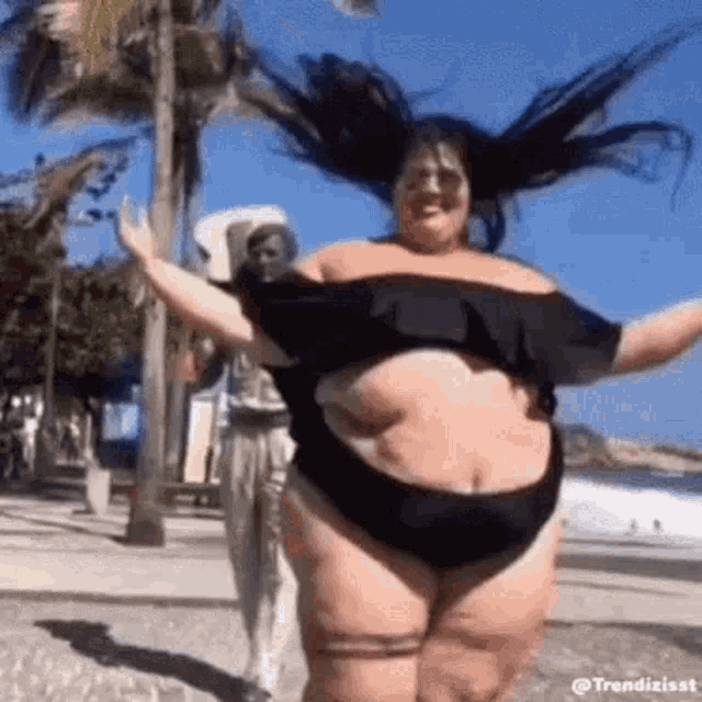 Fat Lady Beach Body GIF - Fat Lady Beach Body Trendizisst - Discover & ...