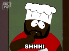 Shhh Chef GIF - Shhh Chef South Park GIFs