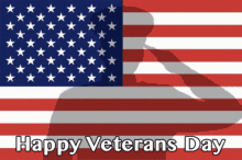 Happy Veterans Day Salute GIF - Happy Veterans Day Salute American Flag GIFs