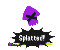 Splatoon Splatted Sticker - Splatoon Splatted Rip Stickers