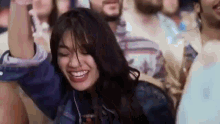 smiling hyper party girl good times rocking out smiling hyper party girl good times rocking out