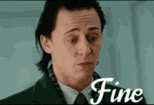 Fine Loki GIF - Fine Loki Tom Hiddleston GIFs