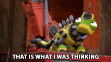That Is What I Was Thinking Revvit GIF - That Is What I Was Thinking Revvit Dinotrux GIFs