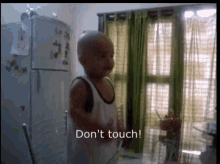 bald thug life cute baby dont touch