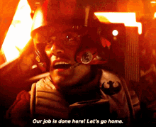 Star Wars Poe Dameron GIF - Star Wars Poe Dameron Our Job Is Done Here GIFs