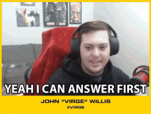 Yeah I Can Answer First John Willis GIF - Yeah I Can Answer First John Willis Virge GIFs