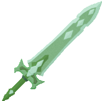 Emerald Sword Sticker - Emerald Sword Stickers