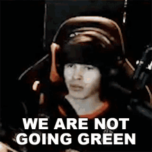 We Are Not Going Green Casey Kirwan GIF - We Are Not Going Green Casey Kirwan We Are Not Green GIFs