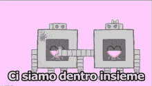 Insieme Ci Siamo Dentro Insieme Robot Combattere Amore GIF - Together We Are In This Together Robot GIFs