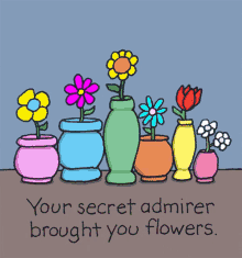 Because You Are Special Secret Admirer GIF - Because You Are Special Secret Admirer Flowers For You GIFs
