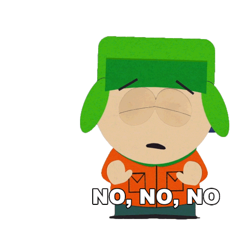 No No No Kyle Sticker - No No No Kyle South Park Stickers