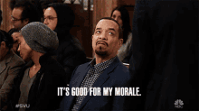 Its Good For My Morale Ice T GIF - Its Good For My Morale Ice T Sergeant Odafin Tutuola GIFs