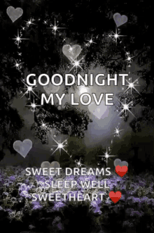 Goodnight My Love Love GIF - Goodnight My Love Love Sparkles GIFs