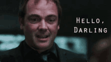 Crowley Hello Darling GIF - Crowley Hello Darling Supernatural GIFs