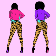 dance butt booty leopard prints heels