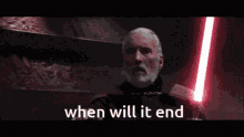 When Will It End Dooku GIF - When Will It End Dooku Count Dooku GIFs
