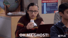 Oh My Ghost Gloria Aung GIF - Oh My Ghost Gloria Aung Grace GIFs