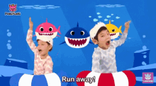 Run Away Pinkfong GIF - Run Away Pinkfong Swimming GIFs
