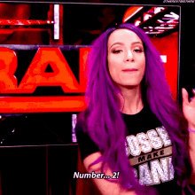 Sasha Banks Number2 GIF - Sasha Banks Number2 Number Two GIFs