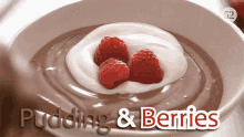 Pudding And Berries Tasty GIF - Pudding And Berries Tasty Yummy GIFs