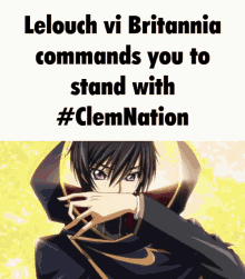Lelouch Vi Britannia Commands You Gifs Tenor