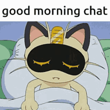 good morning good morning chat chat gm chat meowth
