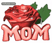 Mom Gif With Beautiful Rose.Gif GIF - Mom Gif With Beautiful Rose Mothers Day Moms Day GIFs