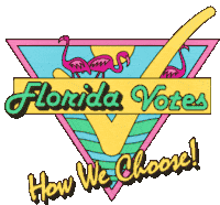 Florida Votes How We Choose Floridians Sticker - Florida Votes How We Choose Florida Florida Votes Stickers