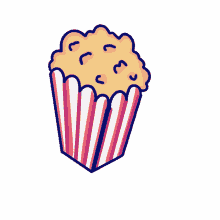 popcorn movie time cinema movie night lemonsaltstudio