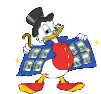 Scrooge Mcduck Money Sticker - Scrooge Mcduck Money Pay Day Stickers