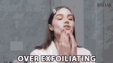Over Exfoliating Skin Care GIF - Over Exfoliating Skin Care Mask GIFs