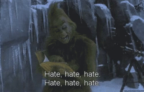 Grinch Reading GIF - Grinch Reading Hate GIFs