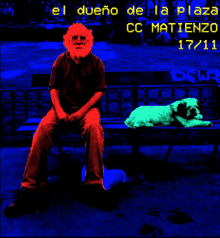 mario el due%C3%B1o de la plaza cc matienzo sitting down dog bench
