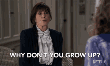 Why Dont You Grow Up Talia Shire GIF - Why Dont You Grow Up Talia Shire Teddie GIFs