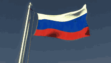 flag flag waver russia wind