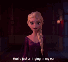 ringing in my ear elsa frozen2 disney hair flip ringing in my ear elsa frozen2 disney hair flip